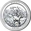 USA 2012 1/4 Dollar Denali - P Philadephia I / ST