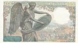 Frankreich 1943 100 Francs - Descartes - 07-01-1943 - Serial M.55 I- / VZ+ / VZ-ST
