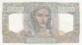 Frankreich 1950 1000 Francs - Minerva and Hercules - 20-04-1950 - Serial E.642 I / ST