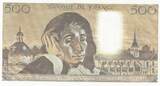 Frankreich 1980 500 francs - Pascal - 03-04-1980 - Serial O.116 II / VZ+