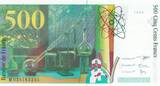 Frankreich  500 Francs - Pierre & Marie Curie - 1998 - Serial M.039 I / ST