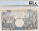 Frankreich 1944 1000 Francs - Commerce and Industry - 06-07-1944 Serial D.3620 I / ST