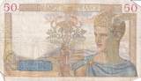 Frankreich 1938 50 Francs Ceres - 31-03-1938 - Serial D.8008 IV / S+