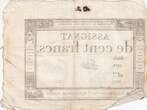 Frankreich  100 Francs - 18 Nivose An III - (07.01.1795) - Sign. Lassia - Serial 1611 III / SS