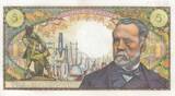 Frankreich 1966 5 Francs - Pasteur - 05-05-1966 - Serial G.10 II / VZ+