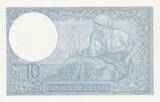 Frankreich 1940 10 Francs - Minerva - 07-11-1940 - Serial V.79082 I / ST