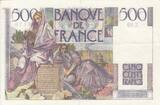 Frankreich 1946 500 Francs - Chateaubriand - 12-09-1946 - Serial Z.89 II / VZ