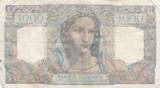 Frankreich 1946 1000 Francs Minerva and Hercules - 03-10-1946 - Serial Q.360 III / SS