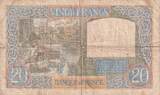 Frankreich 1940 20 Francs Science and Labour - 22-08-1940 - Serial X.891 IV / S