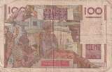 Frankreich 1949 100 Francs - Young farmer - 07-04-1949 - Serial U.320 IV / S