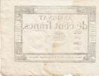 Frankreich 1795 100 francs - 18 Nivose An III - 1794 - Sign. Bouly - Serial 5519 II / VZ+