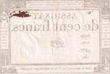 Frankreich  100 Francs - 18 Nivose An III - (07.01.1795) - Sign. Pierre - Serial 2030 III / SS
