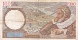 Frankreich 1942 100 Francs - Sully - 12-02-1942 - Serial E.28636 III / SS