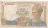 Frankreich 1934 50 Francs Ceres - 15-11-1934 - Serial S.58 IV / S