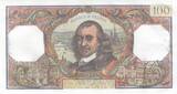 Frankreich 1977 100 Francs - Corneille - 03-03-1977 - Serial E.1061 I- / VZ+ / VZ-ST