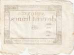 Frankreich  100 Francs - 18 Nivose An III - (07.01.1795) - Sign. Oudry - Serial 3920 III / SS