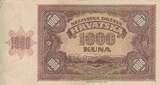 Kroatien 1941 1000 Kuna - Young girl - Mountains - 26-05-1941 - Serial G III / SS