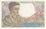 Frankreich 1945 5 Francs - Shepherd - 05-04-1945 - Serial V.134 I / ST