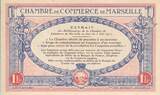 Frankreich 1917 1 Franc - Marseille - Chamber of Commerce - 05-06-1917 - Serial H-R II / VZ+