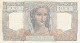 Frankreich 1945 1000 Francs - Minerva and Hercules - 22-11-1945 - Serial W.128 III / SS+