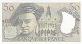 Frankreich  50 Francs - Quentin de la Tour - 1990 - Serial U.59 II / VZ+