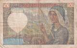 Frankreich 1940 50 Francs Jacques Coeur - 05-09-1940 - Serial Z.13 IV / S+