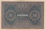 Deutschland  50 Mark Head of woman - 1919 - Reihe 1 - Various serial III / SS