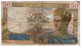 Frankreich  50 Francs Ceres - 22.02.1940 - Serial T.12996 - Fay.18.41 IV / S