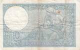 Frankreich 1939 10 Francs Minerva - 07-09-1939 - Serial Y.71225 III / SS