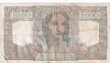 Frankreich 1950 1000 Francs Minerva and Hercules - 20-04-1950 - Serial U.647 - F.41.32 III / SS