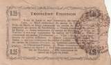 Frankreich 25 centimes 1917 25 Cents - Hirson - Regional Coupon - 14-06-1917 - Serial 3 III / SS