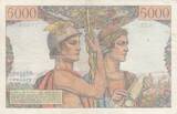 Frankreich 1951 5000 Francs - Sea and Countryside - 01-02-1951 - Serial O.45 III / SS