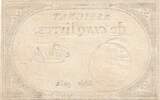 Frankreich 5 livres 5 Pounds - 10 Brumaire Year II (31.10.1793) - Sign. Sanche - Serial 9252 III / SS