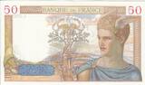 Frankreich 1938 50 Francs - Ceres - 03-11-1938 - Serial N.8965 II / VZ+