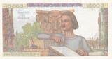 Frankreich  10000 Francs Woman with globe and book - 1954 Serial S.6604 I- / VZ+ / VZ-ST