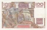 Frankreich 1953 100 Francs - Young farmer - Inverted Watermak - 06-08-1953 - Serial B.552 I / ST