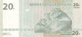 Kongo (RDC)  20 Francs - Lions - HDM - 2003 - Serial JA I / ST