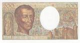 Frankreich  200 Francs - Montesquieu - 1991 - Serial A.087 - Small Number I / ST