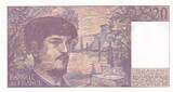 Frankreich  20 Francs - Debussy - 1983 - Serial P.010 I- / VZ+ / VZ-ST