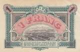 Frankreich 1916 1 Franc - Chamber of Commerce - Grenoble - 14-09-1916 - Serial 147 II / VZ