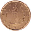 San Marino  Lot 1, 2 and 5 euro cents 2006 unz ( non circulé)