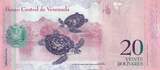 Venezuela 2013 20 Bolivares, Luisa Caceres de Artsmendi - Tortles - 29-10-2013 - Letter W I / ST