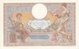 Frankreich 1934 100 Francs Luc Olivier Merson - 08-11-1934- Serial W.46363 II / VZ