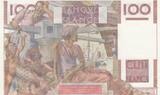 Frankreich 1953 100 Francs - Young farmer - 06-08-1953 - Serial Z.551 I / ST