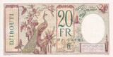 Dschibuti  20 Francs Peacock - Specimen - ND (1941) I- / VZ+ / VZ-ST+