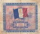 Frankreich  2 Francs Allied Military Currency (Flag) - 1944 No Serial - F IV / S