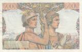 Frankreich 1952 5000 Francs - Sea and Countryside - 02-10-1952 - Serial D.108 II / VZ