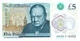 Großbritannien 2015 5 Pounds Elizabeth II - Winston Churchill - 2016 Polymer - UNC II / VZ