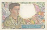 Frankreich 1943 5 Francs - Shepherd - 02-06-1943 - Serial Z.5 I / ST