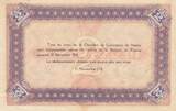 Frankreich 1918 2 Francs - Nancy - Chamber of Commerce - 11-11-1918 - Serial A III / SS